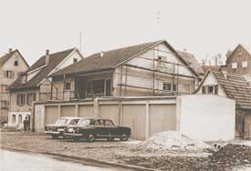 Erstes Firmengebäude in Waiblingen, Badstraße, 1960