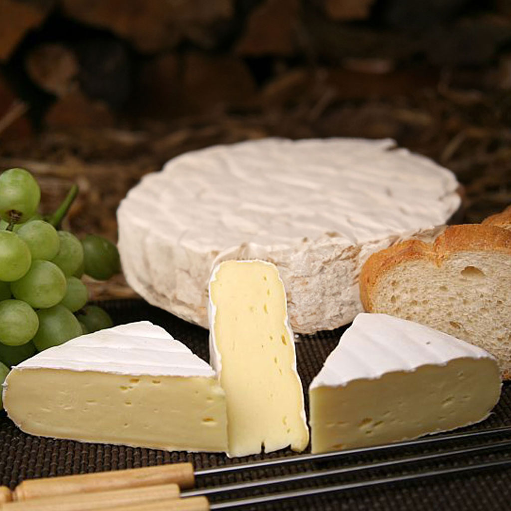 Auswahl verschiedener Weichkäse-Sorten beim Widmann Käsemarkt.