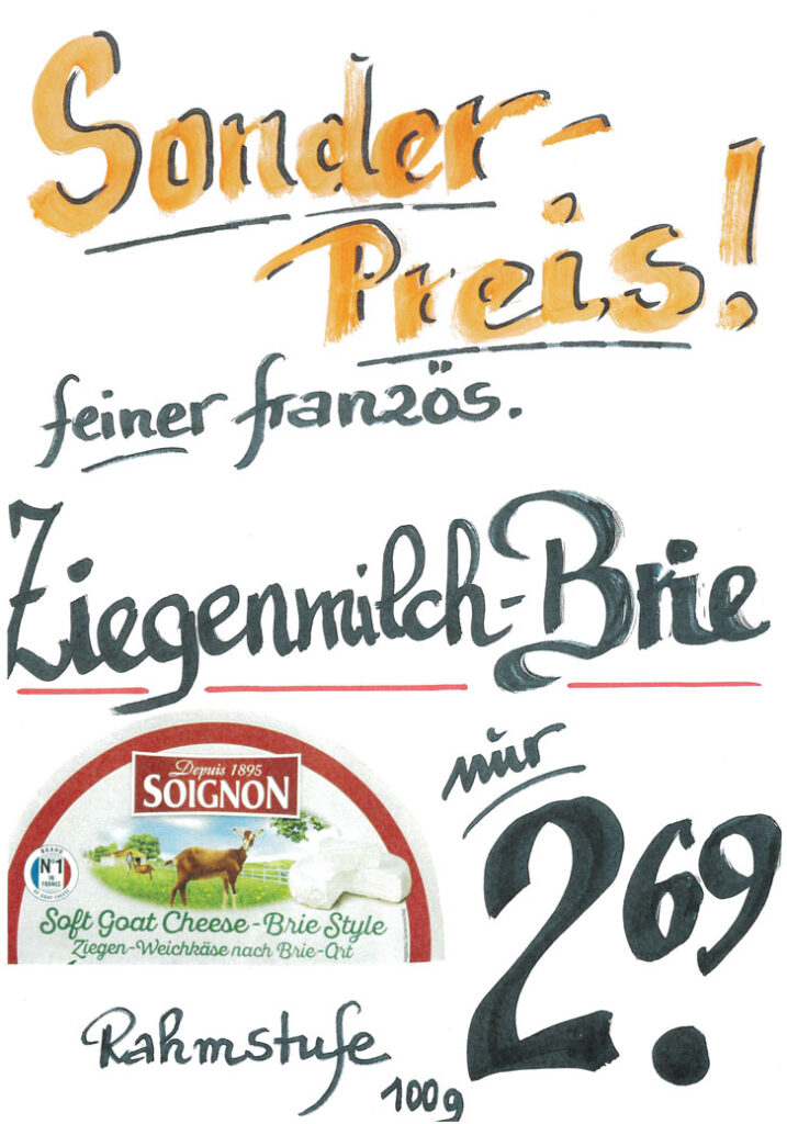 Feiner französischer Ziegenbrie