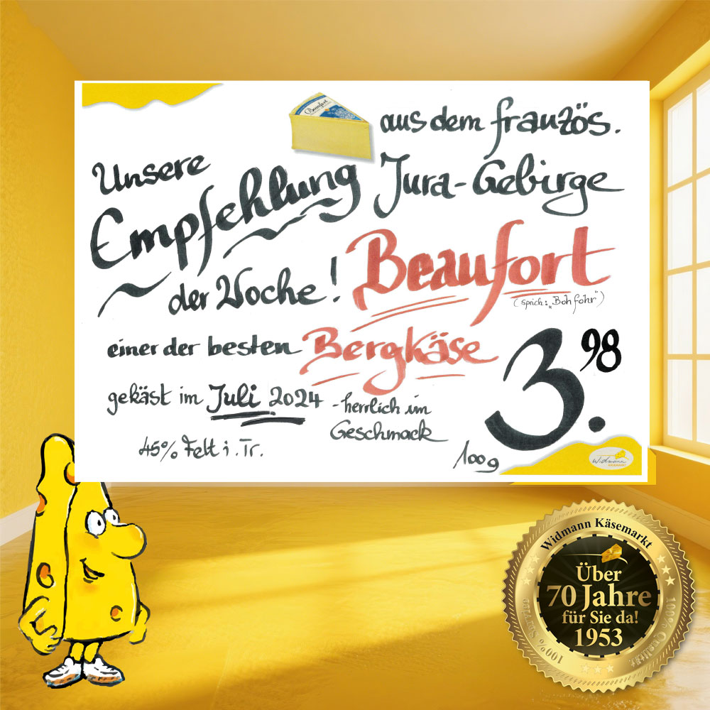 Empfehlung der Woche: Beaufort - Bergkäse aus dem Jura Gebirge